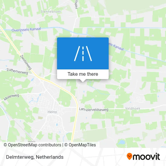 Delmterweg map