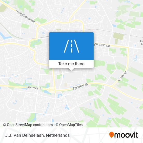 J.J. Van Deinselaan map