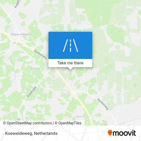 Koeweideweg map