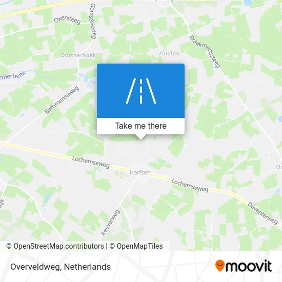 Overveldweg map