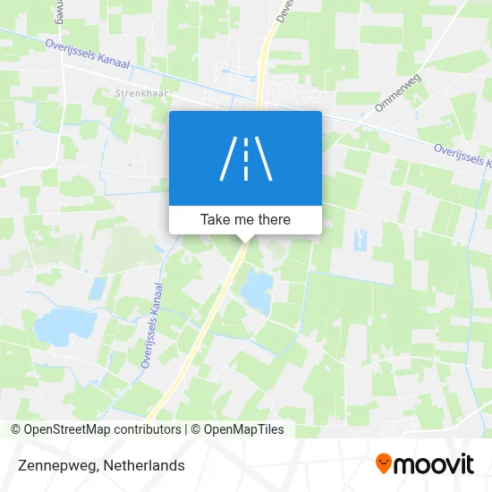 Zennepweg map