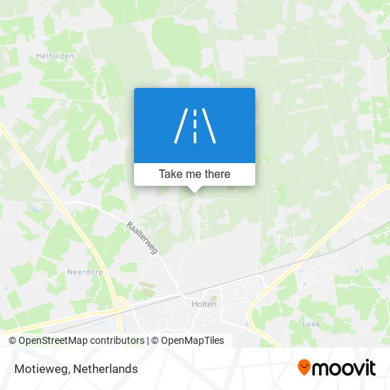 Motieweg map