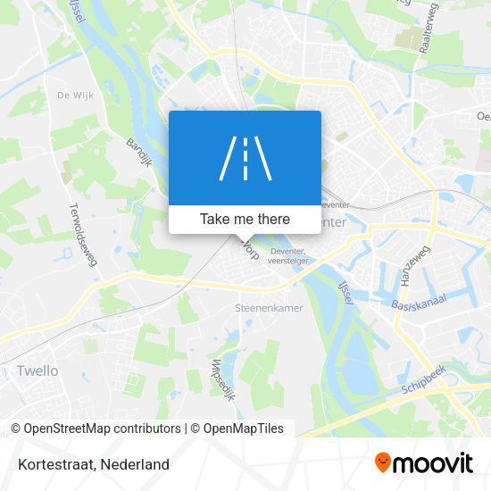 Kortestraat map