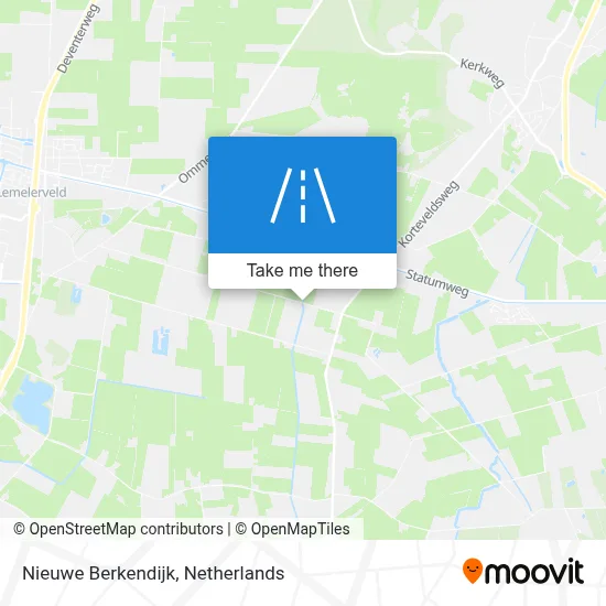 Nieuwe Berkendijk map