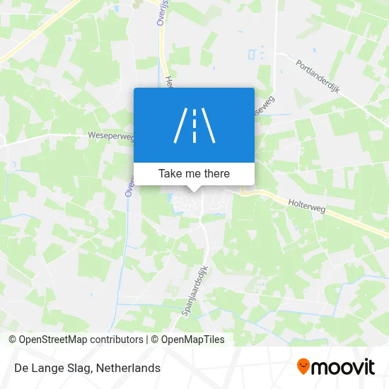 De Lange Slag map