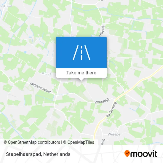 Stapelhaarspad map
