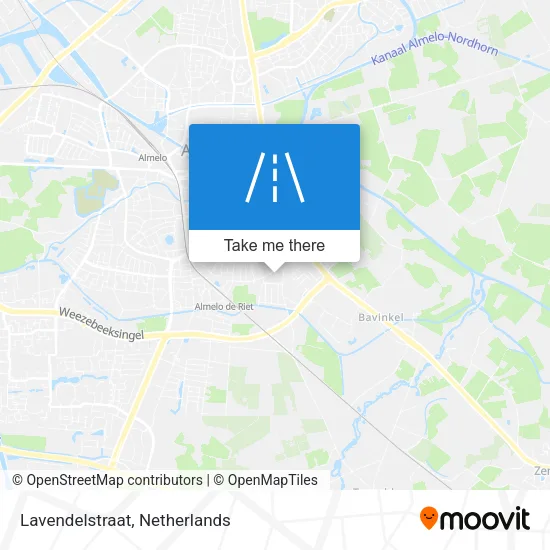 Lavendelstraat map