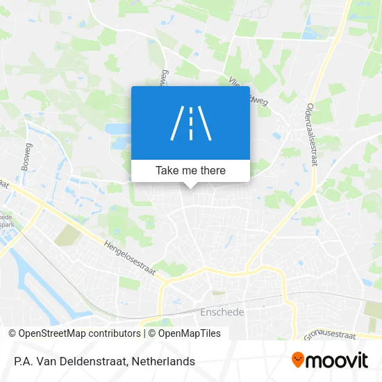 P.A. Van Deldenstraat map