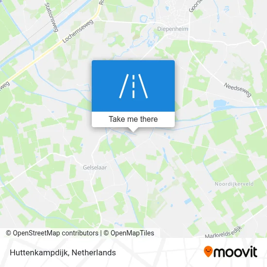 Huttenkampdijk map