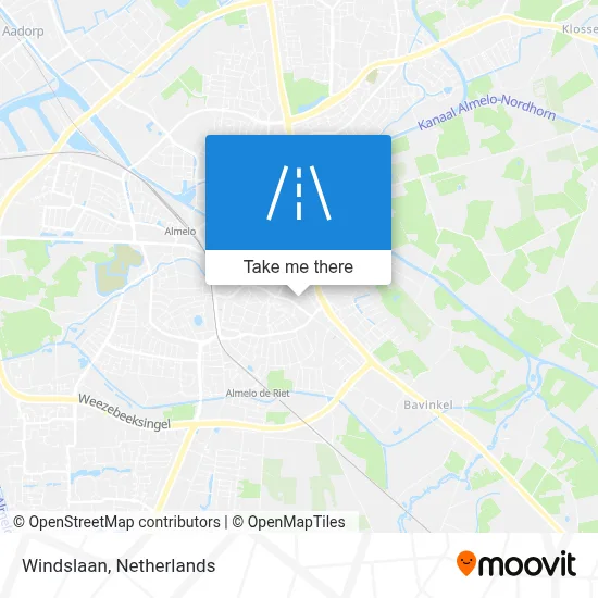 Windslaan map