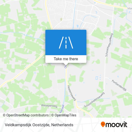 Veldkampsdijk Oostzijde map