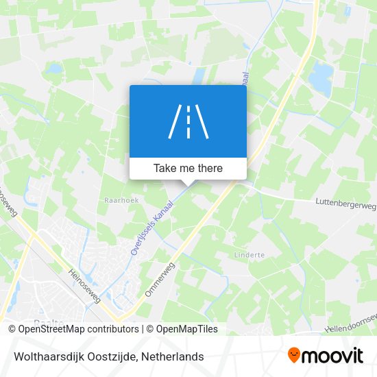 Wolthaarsdijk Oostzijde map