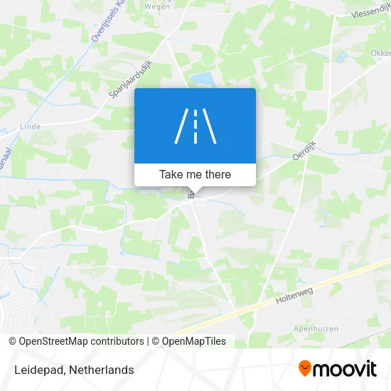 Leidepad map