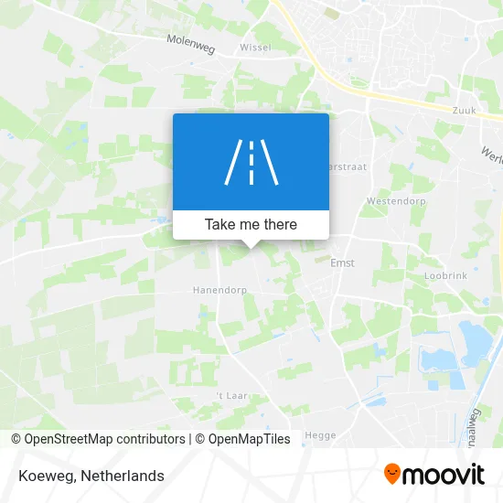 Koeweg map
