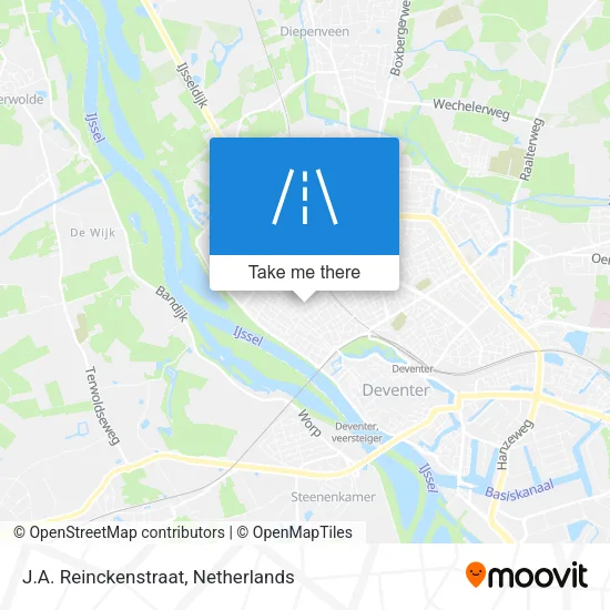J.A. Reinckenstraat map