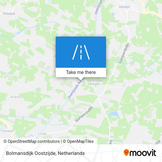 Bolmansdijk Oostzijde map