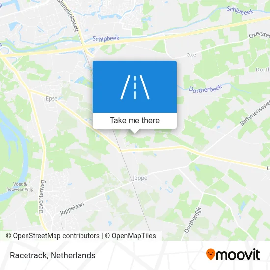 Renbaan map