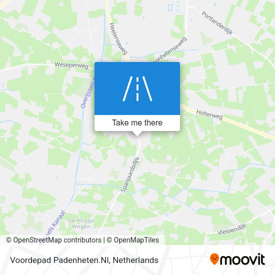 Voordepad Padenheten.Nl map