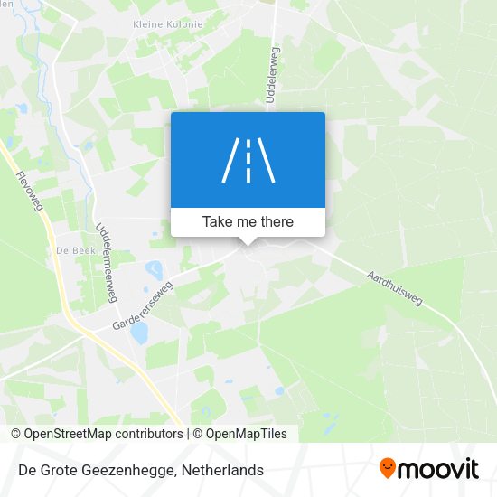 De Grote Geezenhegge map