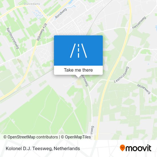Kolonel D.J. Teesweg map