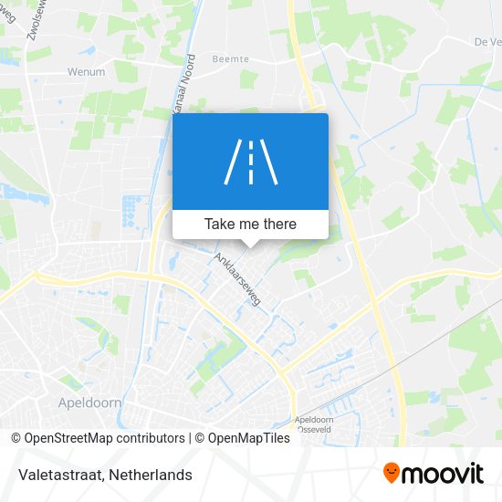 Valetastraat map