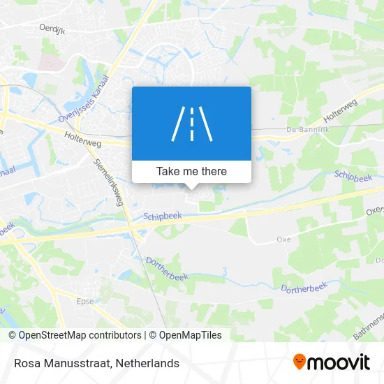 Rosa Manusstraat map