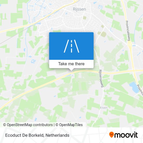 Ecoduct De Borkeld map