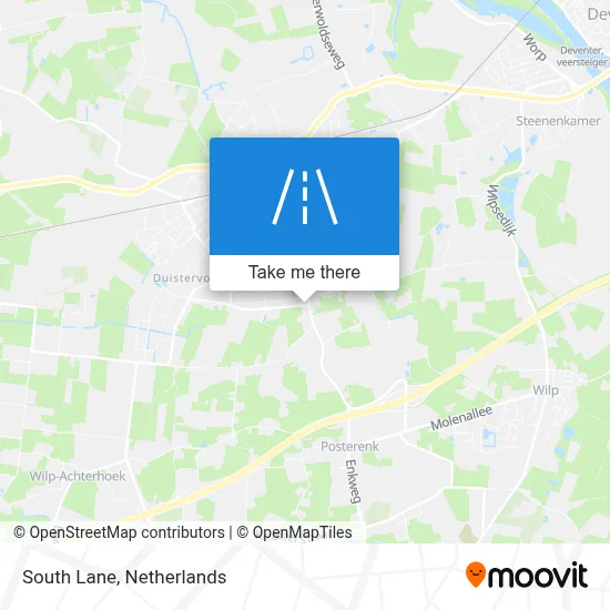 Zuiderlaan map