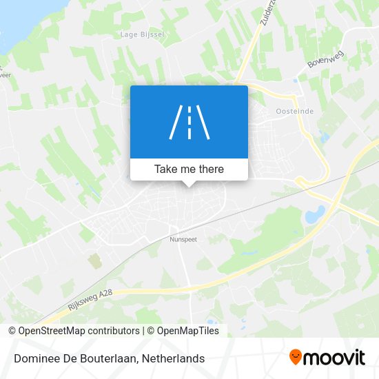 Dominee De Bouterlaan map