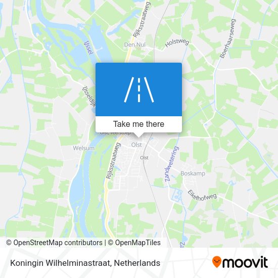 Koningin Wilhelminastraat map