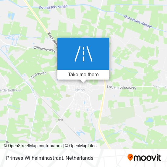 Prinses Wilhelminastraat map