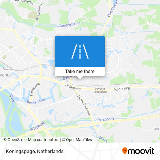 Koningspage map