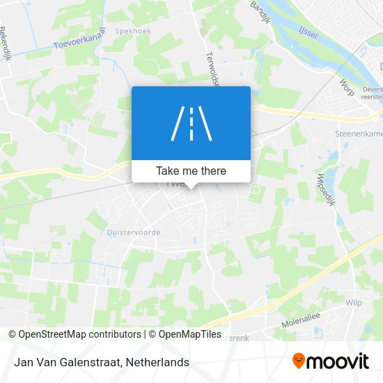 Jan Van Galenstraat map