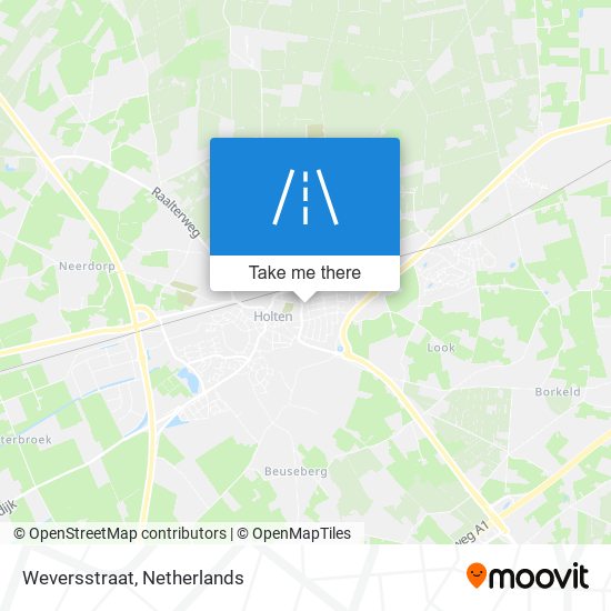 Weversstraat map