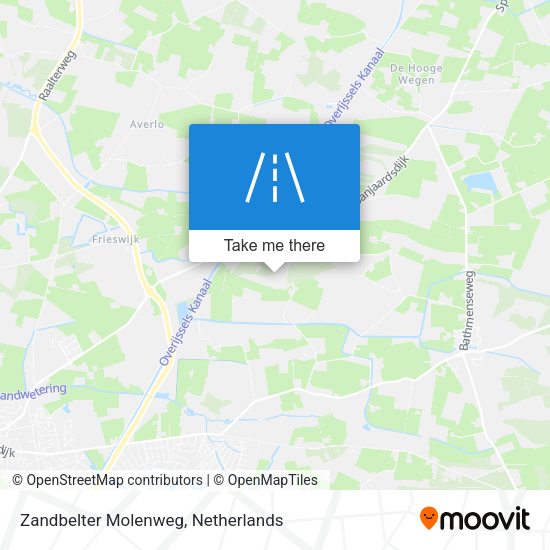 Zandbelter Molenweg map