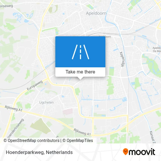 Hoenderparkweg map