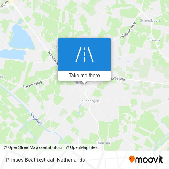 Prinses Beatrixstraat map