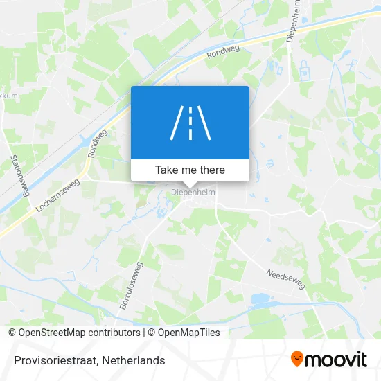 Provisoriestraat map