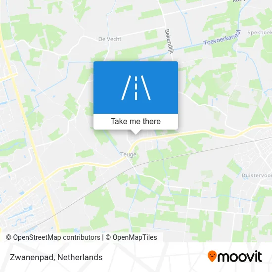 Zwanenpad map
