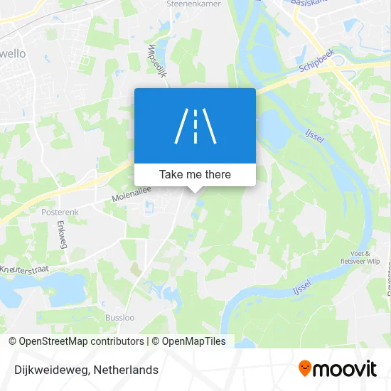 Dijkweideweg map