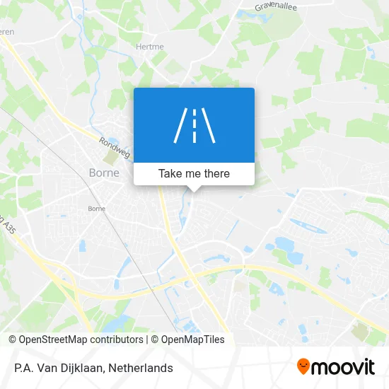 P.A. Van Dijklaan map