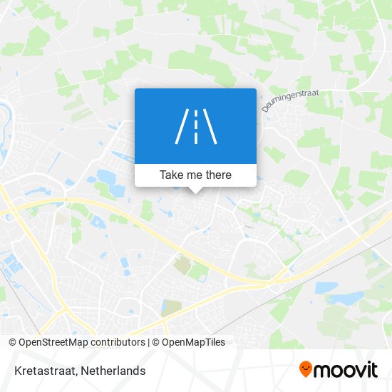 Kretastraat map