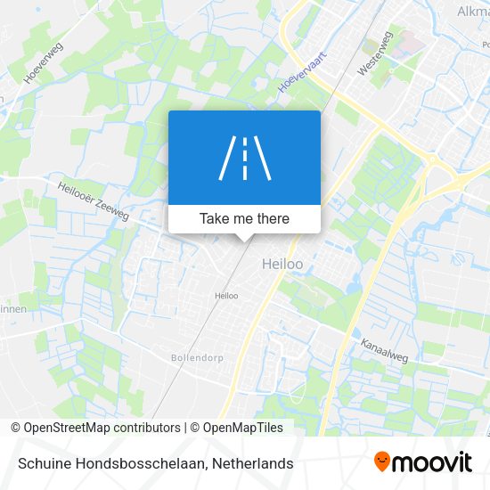 Schuine Hondsbosschelaan map
