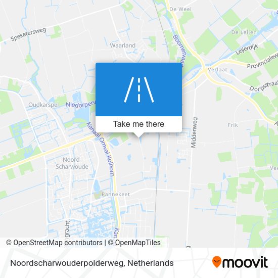 Noordscharwouderpolderweg map