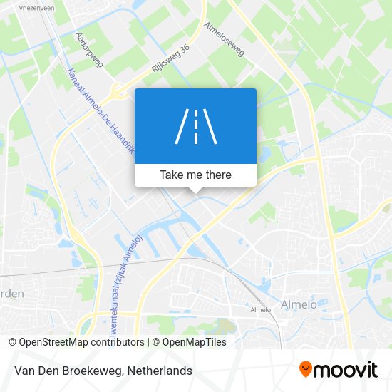 Van Den Broekeweg map