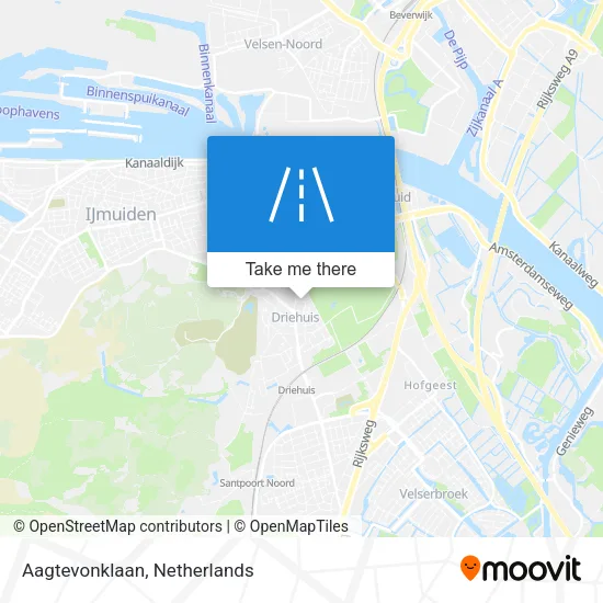 Aagtevonklaan map