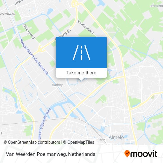 Van Weerden Poelmanweg map