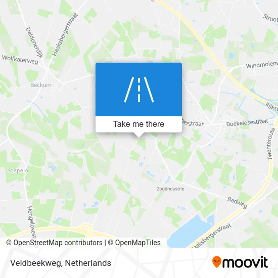 Veldbeekweg map