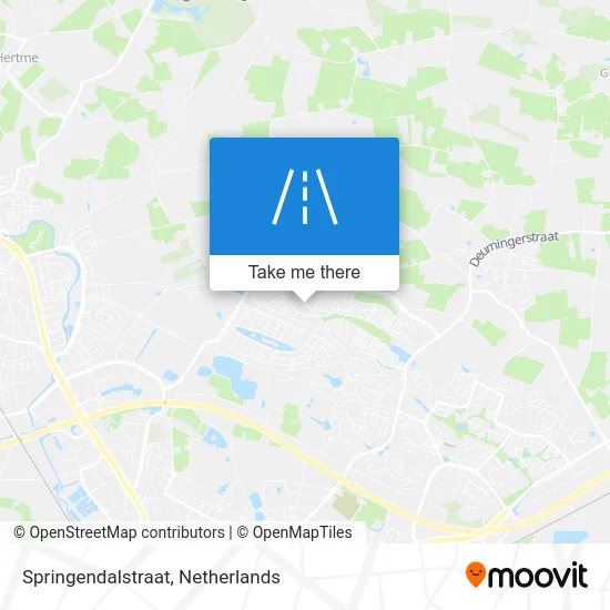 Springendalstraat map