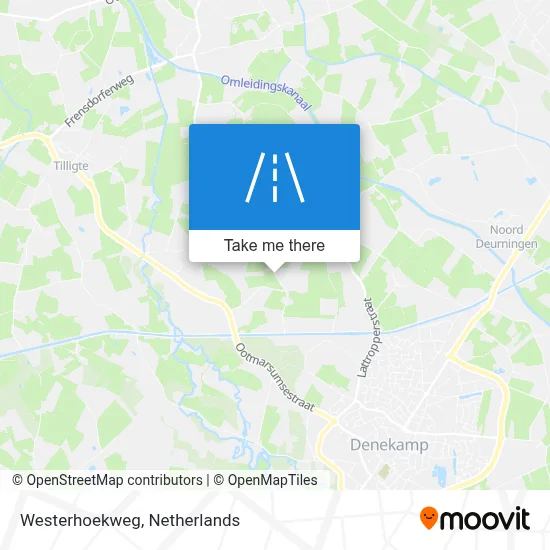 Westerhoekweg map